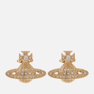 Vivienne Westwood Women's Minnie Bas Relief Earrings - Gold Crystal