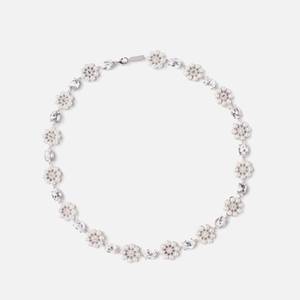 Shrimps Lita Silver-Tone, Faux Pearl and Crystal Necklace