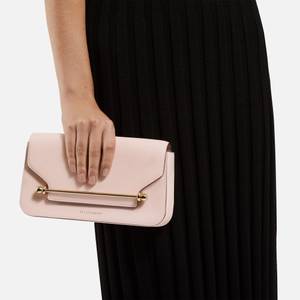 Strathberry East West Mini Leather Baguette Bag