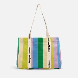 Damson Madder Striped Cotton-Canvas Beach Bag